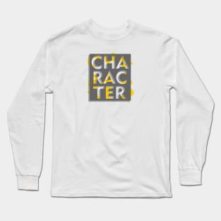 3d effect scrambled letter of character Long Sleeve T-Shirt